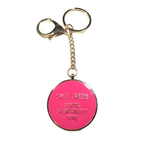 Sagittarius Loving Spontaneous Rare Keychain Red Pink Arrow Gold Tone metal Clip